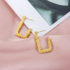 BICUX Vintage Acrylic Statement Drop Earrings for Women 2019 Fashion Jewelry Korean Metal Geometric Gold Hanging Dangle Earring