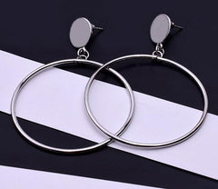 Fashion Statement Earrings 2018 Big Geometric earrings For Women Hanging Dangle Earrings Drop Earing modern Jewelry