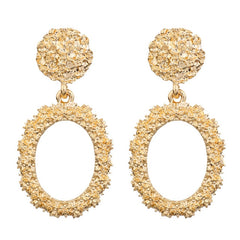 2019 Vintage Earrings Large for Women Statement Earrings Geometric Gold Metal Pendant Earrings Trend Fashion Jewelry