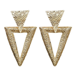 2019 Vintage Earrings Large for Women Statement Earrings Geometric Gold Metal Pendant Earrings Trend Fashion Jewelry