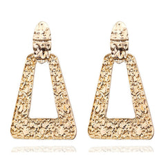 2019 Vintage Earrings Large for Women Statement Earrings Geometric Gold Metal Pendant Earrings Trend Fashion Jewelry