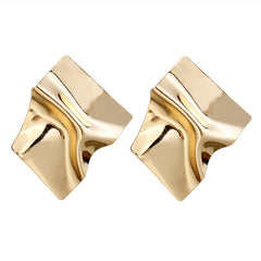 2019 Vintage Earrings Large for Women Statement Earrings Geometric Gold Metal Pendant Earrings Trend Fashion Jewelry