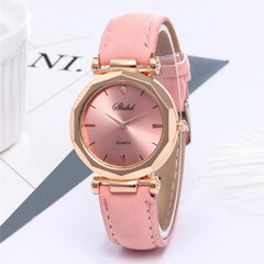 Fashion Women Leather Casual Watch Luxury Analog Quartz Crystal Wristwatch Fashion Casual Female Wristwatch Luxury 2019 Dress#A