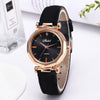 Fashion Women Leather Casual Watch Luxury Analog Quartz Crystal Wristwatch Fashion Casual Female Wristwatch Luxury 2019 Dress#A